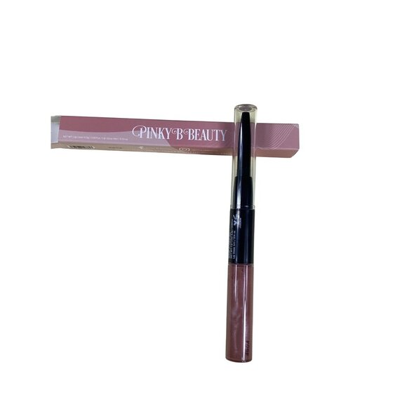 Pinky B Beauty The Perfect Lip Combo 1986 Dual-Ended Matte & Gloss Lipstick New - Picture 1 of 5